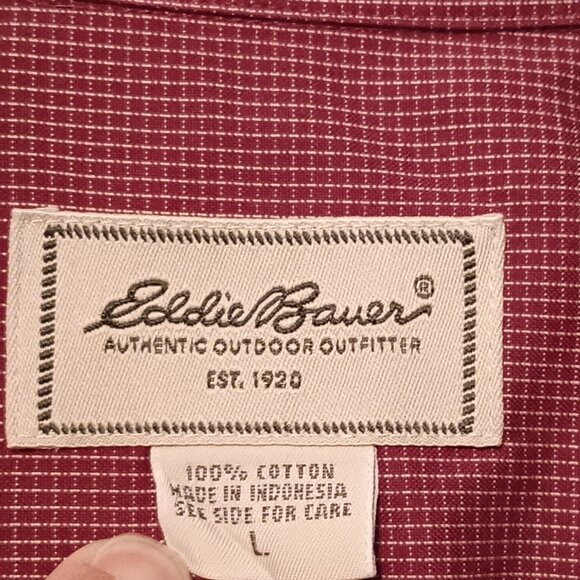 Eddie Bauer Men's Button Up Shirt Size L - Picture 5 of 6